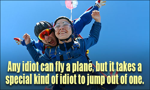 Skydiving quote